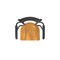 Holland Bar Stool Co Jackie with Arms 36 in. Swivel Bar Stool with Black Wrinkle Finish and Medium Oak Seat 415 - alternate 5